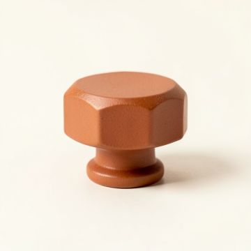 Cedar Crossing Cabinet Knob Without Packaging - Terracotta (synthetic illustration; no displayed measurements)