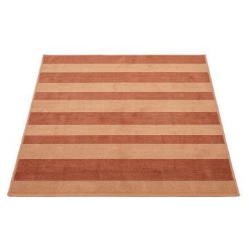 Pine Arc Rectangular Outdoor Rug - Terracotta