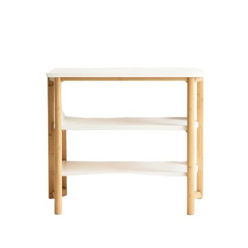 Fern Arc Low Bookcase - White