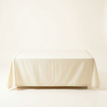 Cedar Bend Flat Bed Sheet - Ivory (synthetic illustration; no displayed measurements)