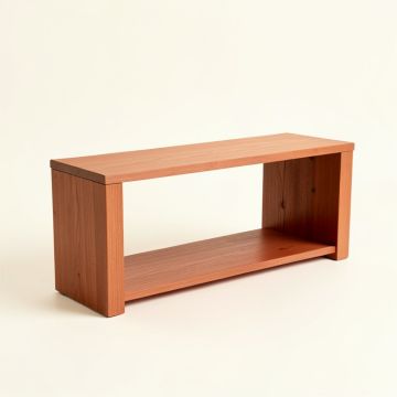 Heath Crest Narrow Outdoor Storage Bench - Terracotta (synthetic illustration; no displayed measurements)