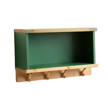 Summit Dell Wall-Mounted Entryway Organizer Shelf - Green