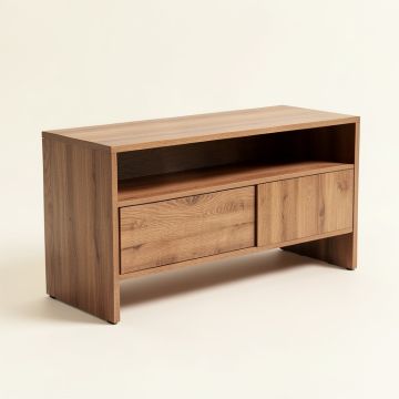 Aule 31.3 Solid Wood Console Table (synthetic illustration; no displayed measurements)