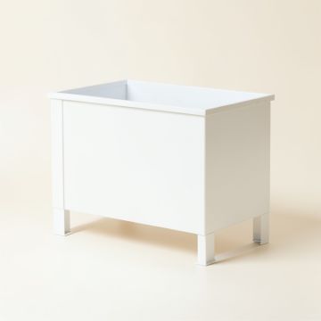 River Brook Empty Raised Planter - White (synthetic illustration; no displayed measurements)