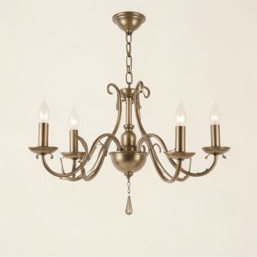 Mahalia 5 - Light Candle Style Empire Chandelier (synthetic illustration; no displayed measurements)