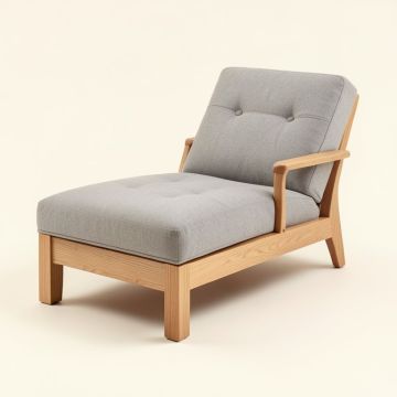 Gemma Tufted Armless Chaise Lounge (synthetic illustration; no displayed measurements)