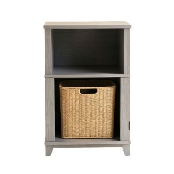 Wren Arc Freestanding Pull-Out Hamper Cabinet - Gray