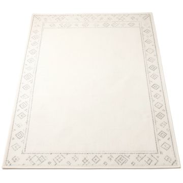 Sage Bend Rectangular Area Rug - White