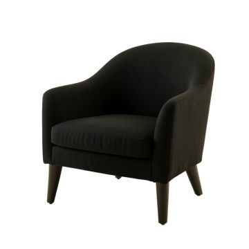 Brook Branch Upholstered Armchair - Black