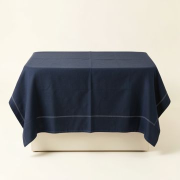 Moss Brook Flat Bed Sheet - Navy (synthetic illustration; no displayed measurements)