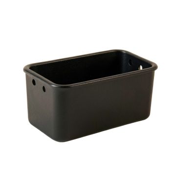 Dawn Bridge Empty Railing Planter With Integral Brackets - Black