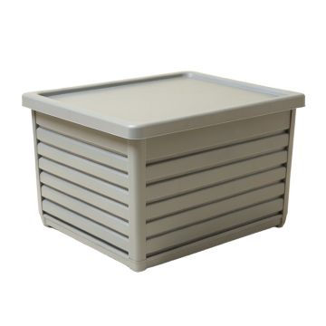 Summit Branch Closed Outdoor Storage Box - Gray