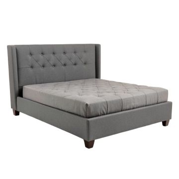 Frenchboro Queen Tufted Upholstered Low Profile Standard Bed