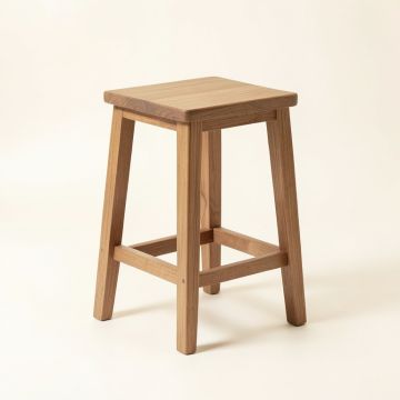 Nicky Solid Wood 24.3 '' Counter Stool (synthetic illustration; no displayed measurements)