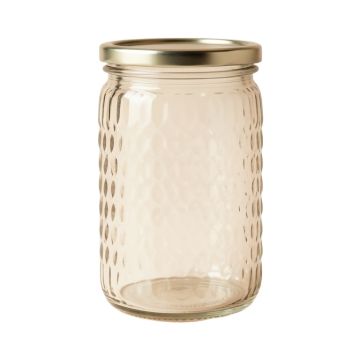 Hammered Canister Storage Jar