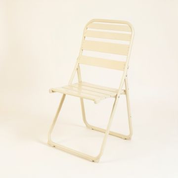 Flint Bluff Folding Outdoor Chair - Ivory (synthetic illustration; no displayed measurements)