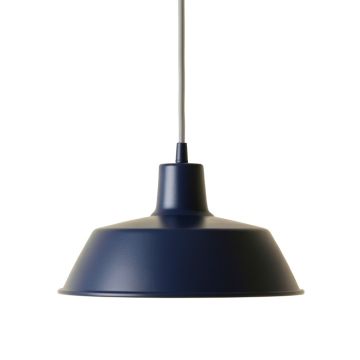 Dawn Crest Pendant Light Suspended From One Plain Cable - Navy