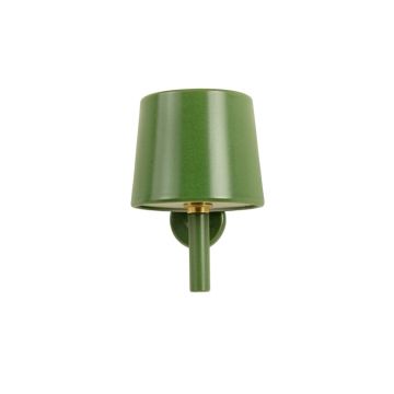 Juniper Crossing Wall Sconce Mounted On A Plain Wall - Green