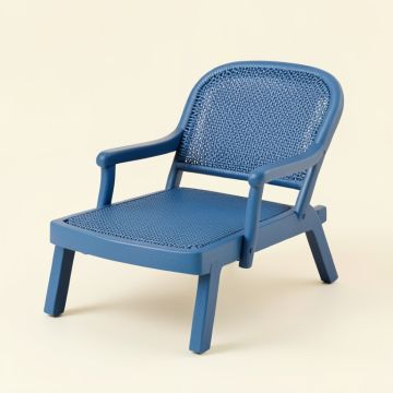 Linden Brook Outdoor Lounge Chair - Blue (synthetic illustration; no displayed measurements)