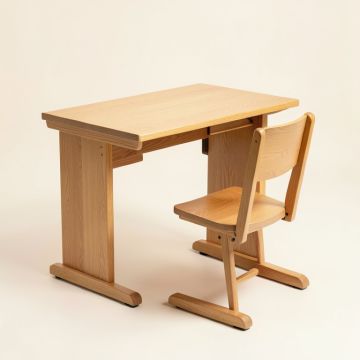 Adjustable Student Desk And Chair Kit Children Learning Table Chair Set Students Writing Table (synthetic illustration; no displayed measurements)