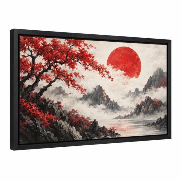 Zen Mountainframed Painting Print
