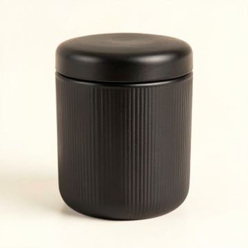 Glen Crest Storage Canister With Lid - Black (synthetic illustration; no displayed measurements)