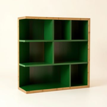 Willow Canyon Freestanding Bookcase - Green (synthetic illustration; no displayed measurements)
