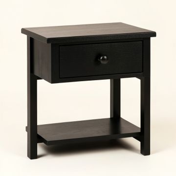Linden Bend Nightstand - Black (synthetic illustration; no displayed measurements)