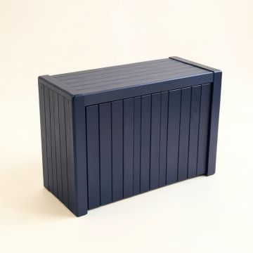 Reed Canyon Narrow Outdoor Storage Bench - Navy (synthetic illustration; no displayed measurements)