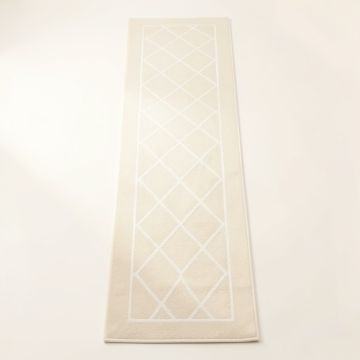 Slate Crest Narrow Runner Rug - Ivory (synthetic illustration; no displayed measurements)