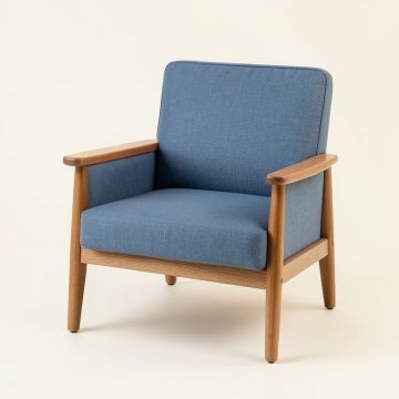 River Bend Upholstered Armchair - Blue (synthetic illustration; no displayed measurements)