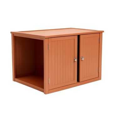 Summit Crossing Empty Furniture-Style Litter Enclosure - Terracotta