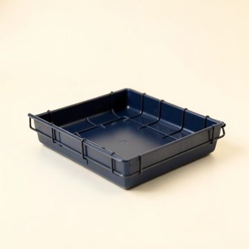 Cedar Crest Empty Under-Desk Cable Tray - Navy (synthetic illustration; no displayed measurements)