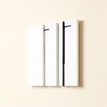 Gate White Wood And Metal Wall Décor (synthetic illustration; no displayed measurements)
