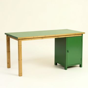 Laurel Bend Empty Workshop Workbench - Green (synthetic illustration; no displayed measurements)