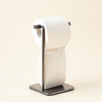Free Standing Toilet Paper Holder With Reserve (synthetic illustration; no displayed measurements)