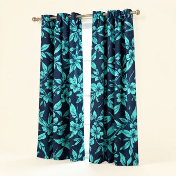 Ambesonne Navy And Teal Curtains (synthetic illustration; no displayed measurements)