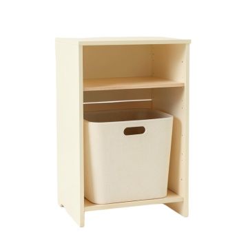 Maple Dale Freestanding Pull-Out Hamper Cabinet - Cream