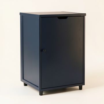 Brook Crossing Freestanding Pull-Out Hamper Cabinet - Navy (synthetic illustration; no displayed measurements)