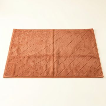 Fern Brook Bath Mat - Terracotta (synthetic illustration; no displayed measurements)