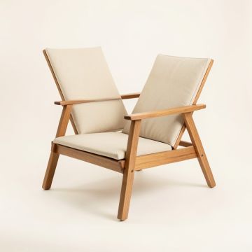 Glen Brook Outdoor Lounge Chair - Beige (synthetic illustration; no displayed measurements)