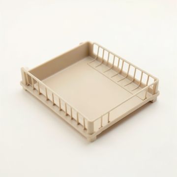 Bay Field Empty Under-Desk Cable Tray - Beige (synthetic illustration; no displayed measurements)