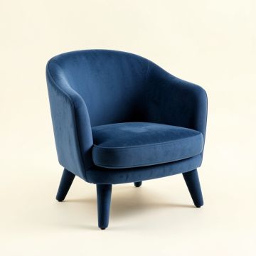 Elm Canyon Upholstered Armchair - Blue (synthetic illustration; no displayed measurements)