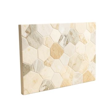Channing 1 '' X 2.5 '' Marble Honeycomb Mosaic Wall & Floor Tile