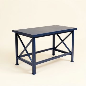 Harbor Arc Empty Workshop Workbench (synthetic illustration; no displayed measurements)