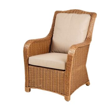 Maltby Wicker Patio Chair With Cushions