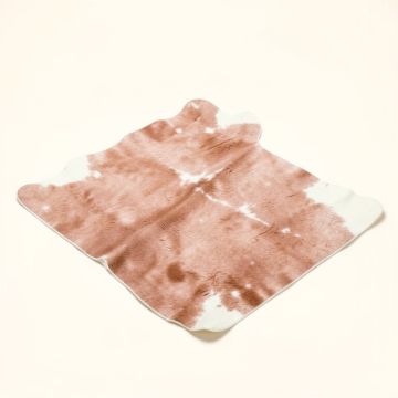 Bonham Cowhide Rose Gold/White Area Rug (synthetic illustration; no displayed measurements)