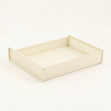 Willow Bend Empty Under-Desk Cable Tray - Ivory (synthetic illustration; no displayed measurements)