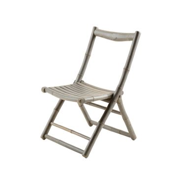 Elm Crest Folding Outdoor Chair - Gray