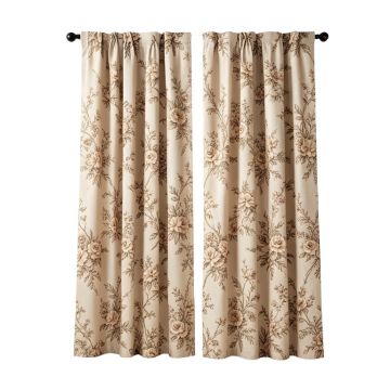 Ambesonne Beige Curtains